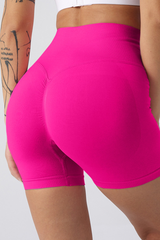 Women's Athletic Pleated Buttocks Lift Slim Shorts