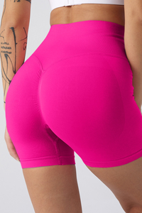 Women's Athletic Pleated Buttocks Lift Slim Shorts