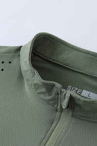 Men Half-Zip Breathable Outdoor Training Long Sleeve Top