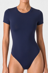 Women’s Athletic Crew Neck Short Sleeve Yoga Bodysuit