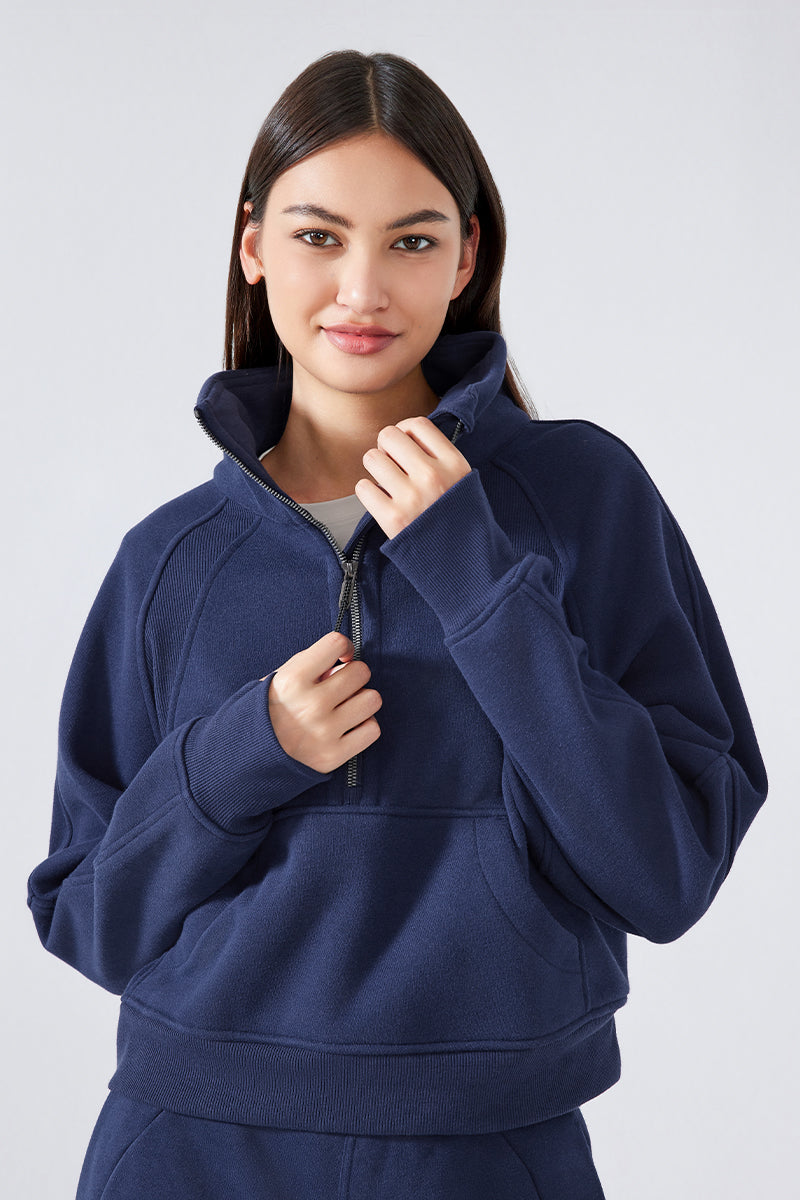 Women'S Half Zip Sweatshirt