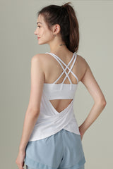 Women'S False Two Piece Women'S Sports Bra Tank Top