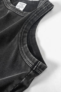 Vintage Distressed Slim-Fit Tank Top