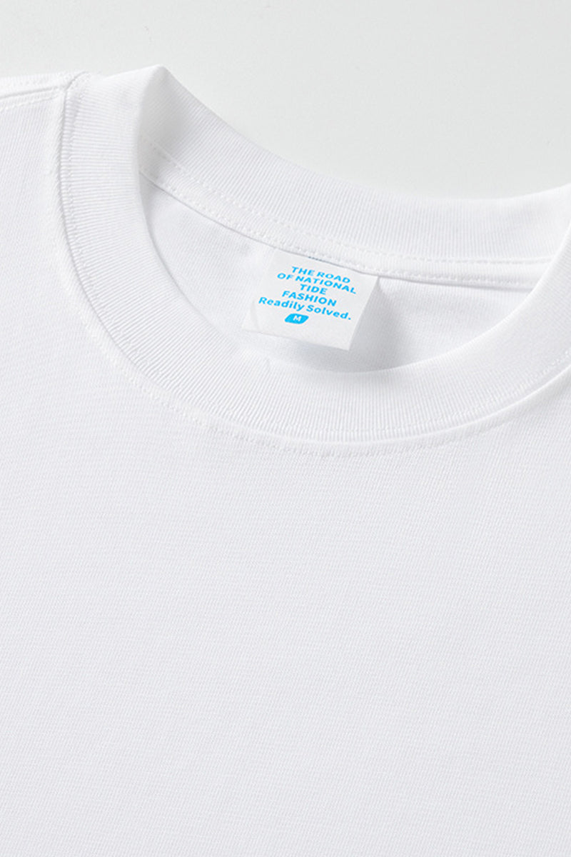 Unisex Casual Heavyweight Pure Cotton T-Shirt