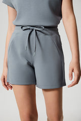 Women Loose Elastic Waist Moisture Wicking Commuter Fitness Running Sports Casual Yoga Shorts