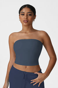 Women Strapless Sculpting Yoga Sports Bra
