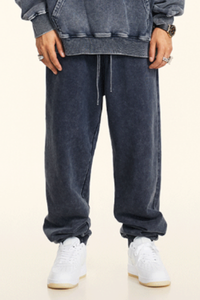 Unisex Cotton Fall Heavyweight Trendy Jogger Pants