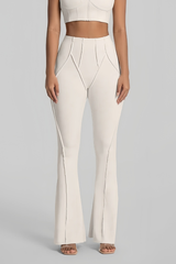 Women's High-Waisted Seam Detail Naked Feel Yoga Flared Pants