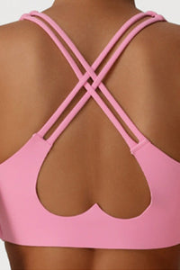 Women Cross Back V-Neck Yoga Sports Bra