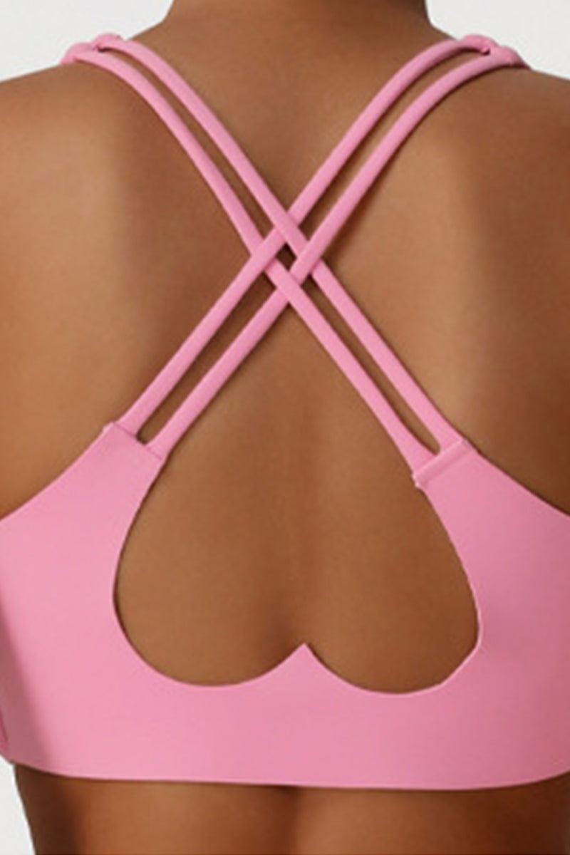 Women Cross Back V-Neck Yoga Sports Bra