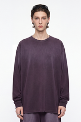Men's Fall 100%Cotton Vintage Washed Drop Shoulder Pullover