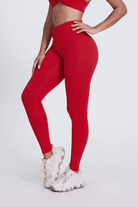 Women'S Bright Crossover High-Waisted Hip Lift Dance Stretch Cropped Pants