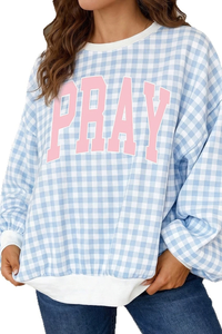 Women's Fall Letter Print Drop Shoulder Oversize Sweatshirt