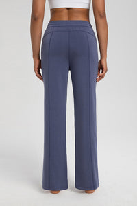 Women Modal Air Layer Loose Fit Yoga Straight Leg Pants