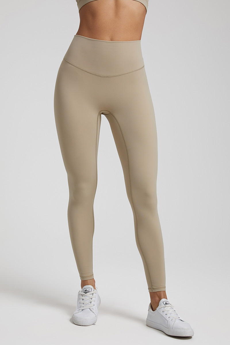 Solid High-Waisted Sports Leggings
