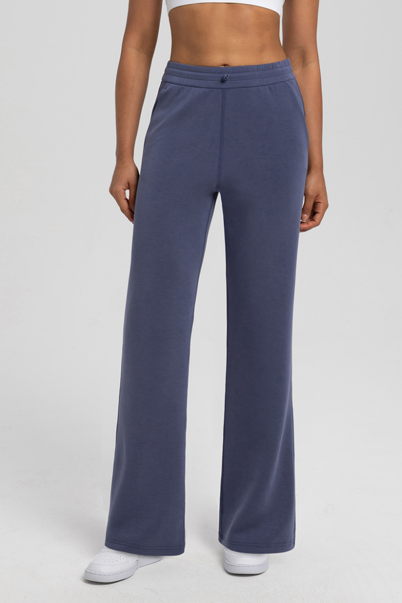 Sand-washed air-loft yoga long pants