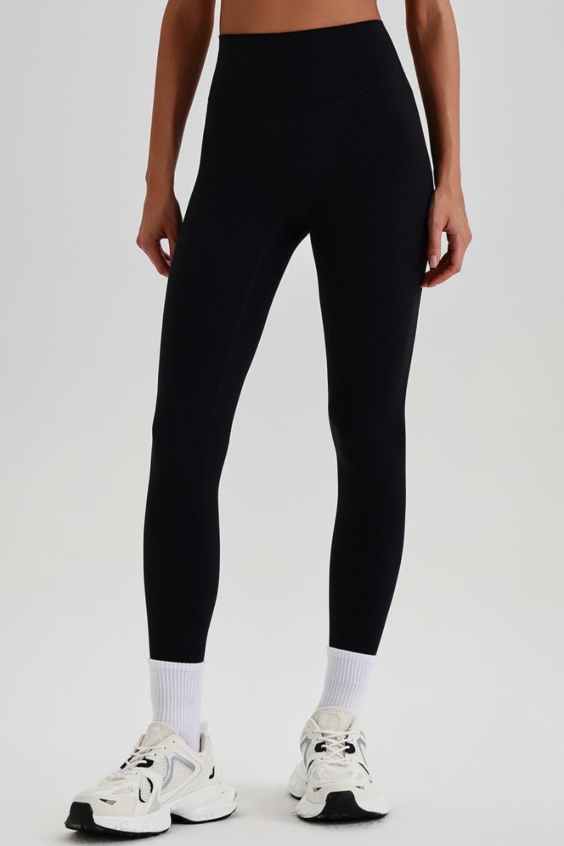 Women's Athletic High Waist No Front Seam Yoga Leggings