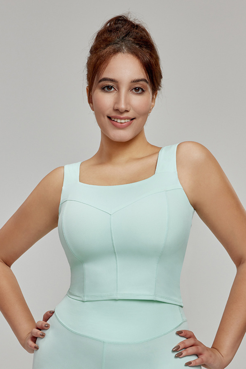 Plus Size Women Medium-Impact Waist-Slimming Sport Tank Top