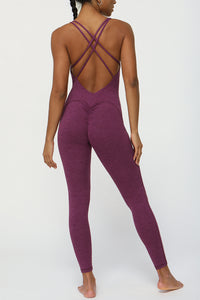 Women'S Sports Cross-Back Jumpsuit