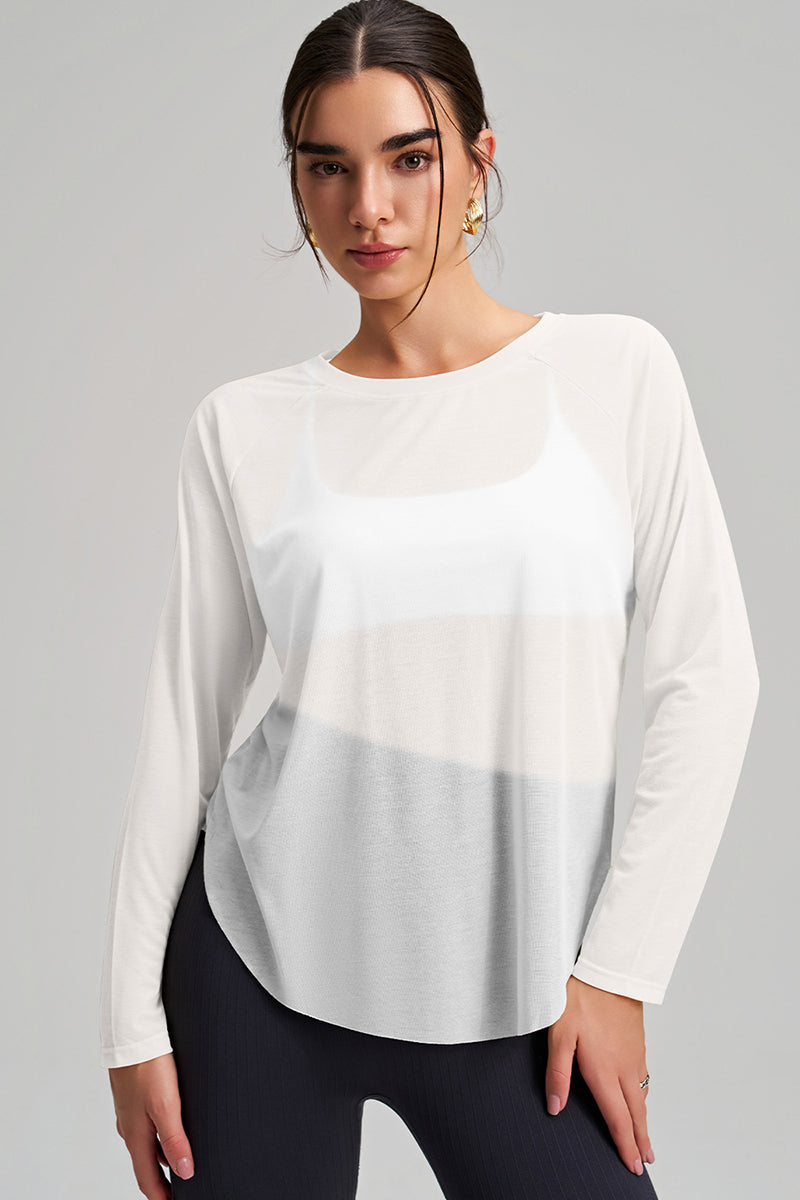 Women Loose-Fit Quick-Dry Yoga Long Sleeves