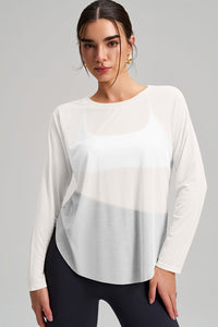 Women Loose-Fit Quick-Dry Yoga Long Sleeves