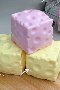 Building Block Crispy Square Cheese Fidget Toy