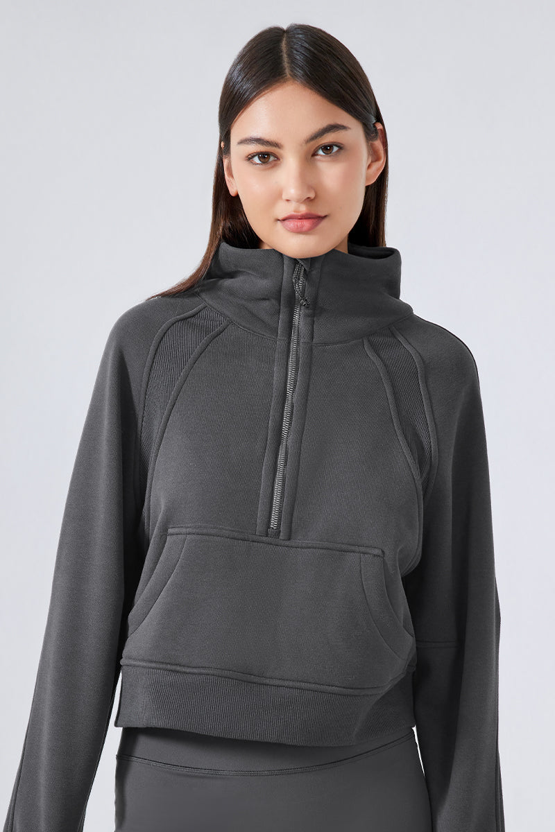 Women'S Half Zip Sweatshirt