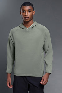 Men Outdoor Hooded Comfortable Stretchy Long Sleeve Sweatshirt