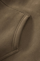 Loose-fitting plus-size thickened velvet hooded sweatshirt