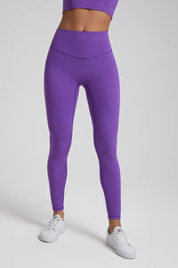 Solid High-Waisted Sports Leggings