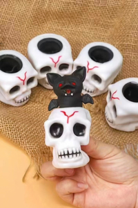Halloween Skull Bat Squeeze Horror Funny Squishy Toy