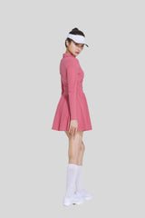 V-neck tennis sports skirt dance golf long sleeve dress