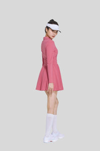 V-neck tennis sports skirt dance golf long sleeve dress