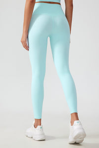 Women Free Size Nude Hip Lifting Shaping Fitness 9/10 Yoga Pants