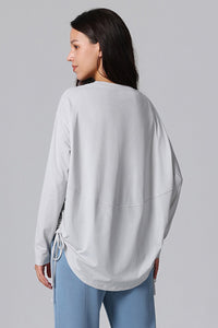 Women'S Loose Pleated Sports T-Shirt