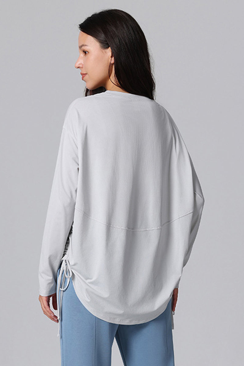Women'S Loose Pleated Sports T-Shirt