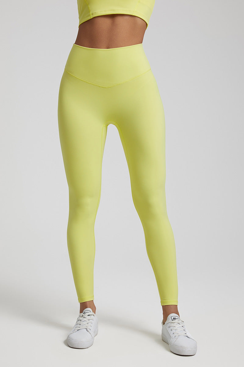 Solid High-Waisted Sports Leggings