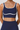 Women's Athletic Color Block Striped U-neck Bra