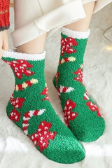Women's Christmas Gift Fuzzy Plush Soft Mid‑Calf Socks