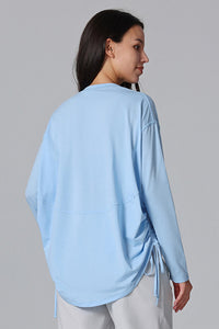 Women'S Loose Pleated Sports T-Shirt