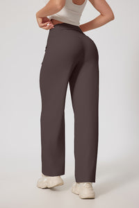 Women'S Straight-Leg High-Rise Yoga Pocket Trousers