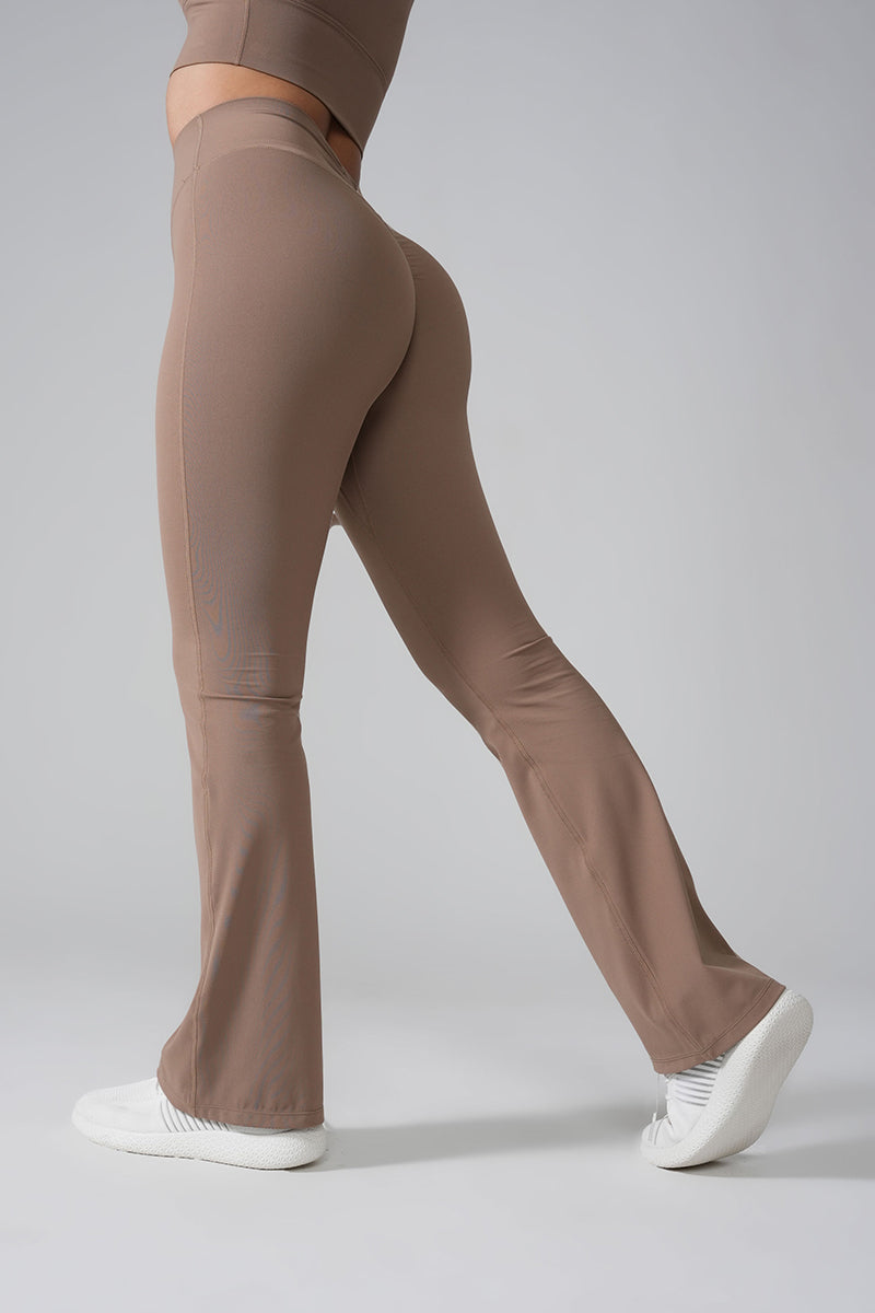 Women Peach Butt Lift Yoga Flare Pants