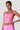 Women's Athletic Color-Block Halter Neck Crpped Tank Top