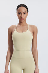 Women'S Crossover Backless Suspender Bra Underwear Sports Vest