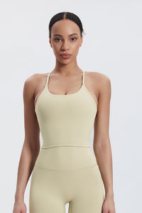 Women'S Crossover Backless Suspender Bra Underwear Sports Vest
