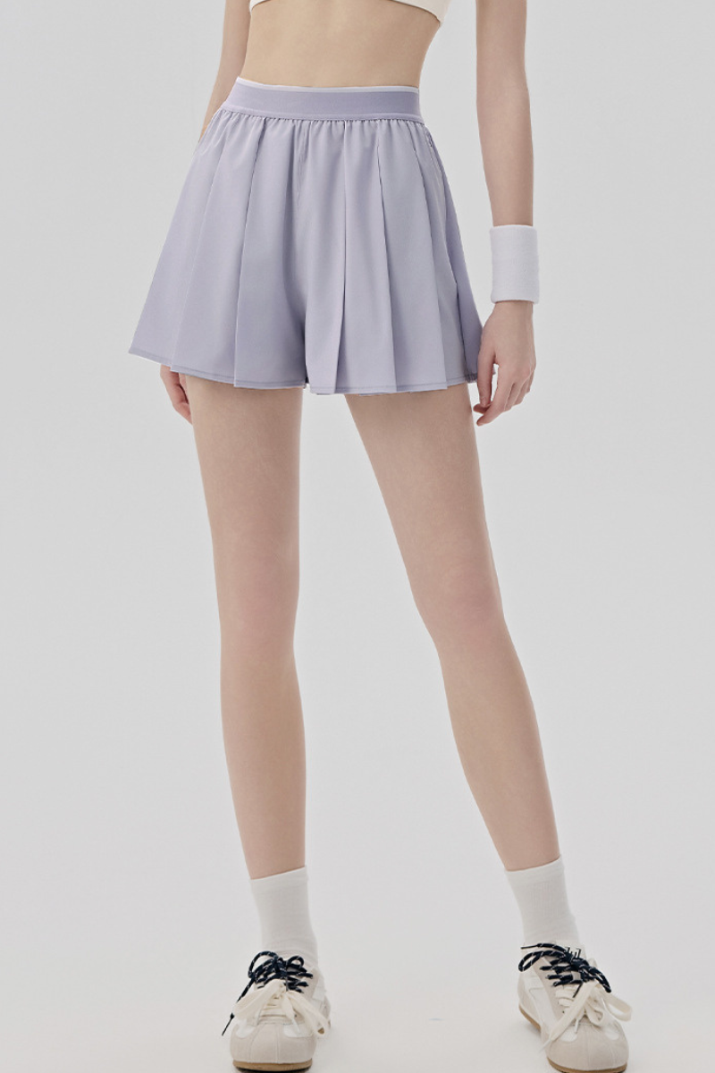 Women's Summer Cooling High Waist Pleated Sports Skort
