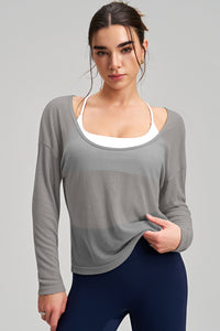 Women Loose-Fit Breathable Yoga Long Sleeves