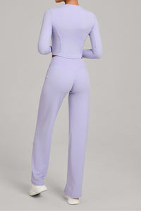 Women Naked Feel Flared Yoga Set