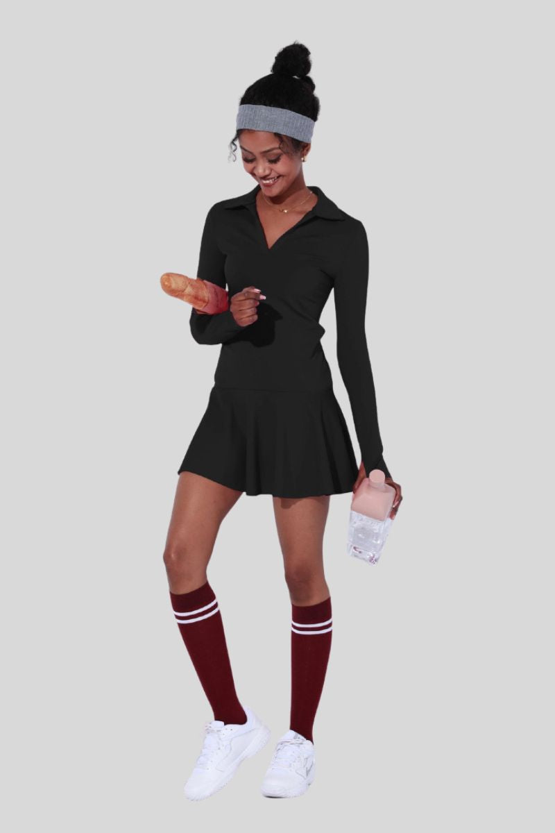 Polo collar quick-dry tennis golf sports dress
