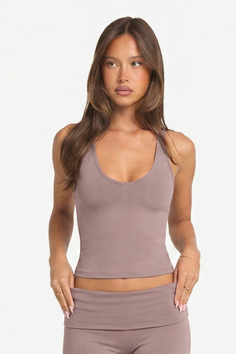 Women's Athletic V-neck Halterneck Tank Top
